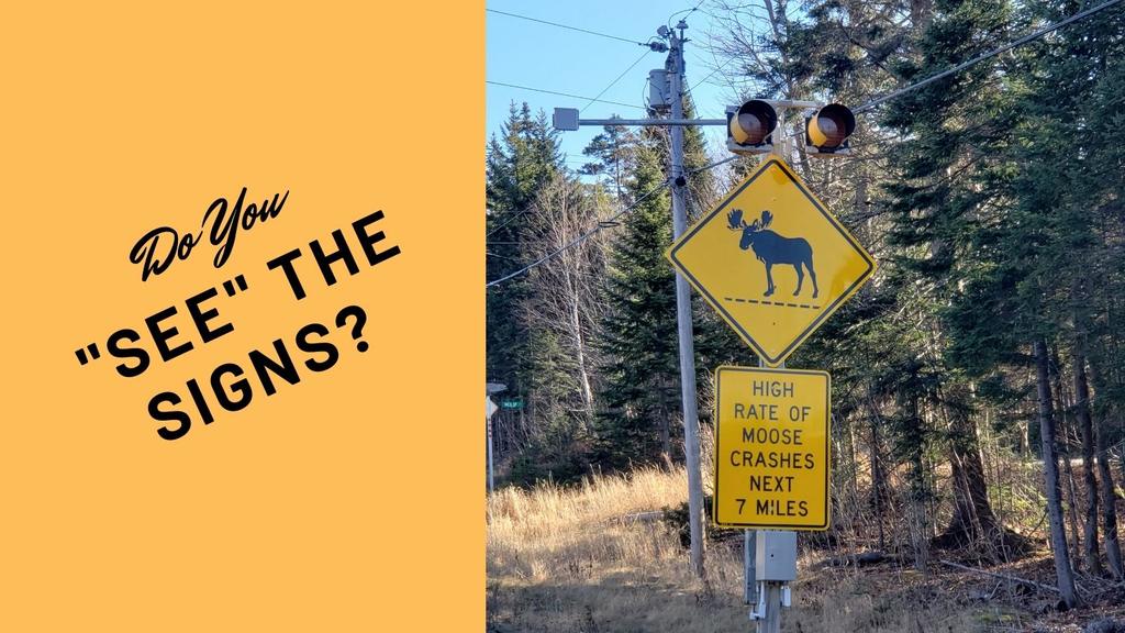 see the signs