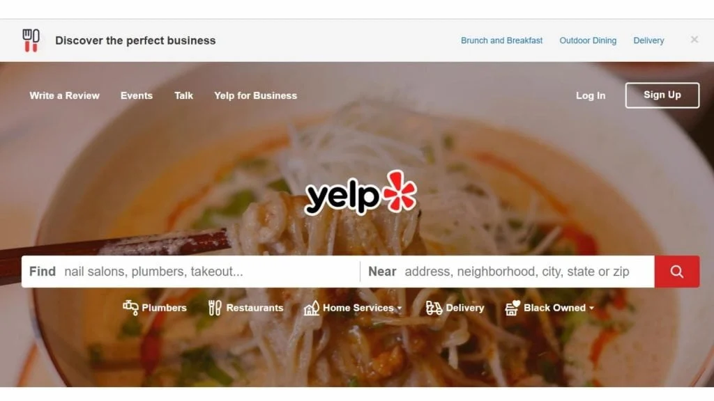 Yelp business directory