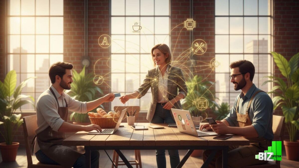 b2b businesses connecting in person