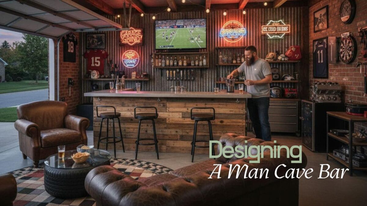 Designing a man cave bar