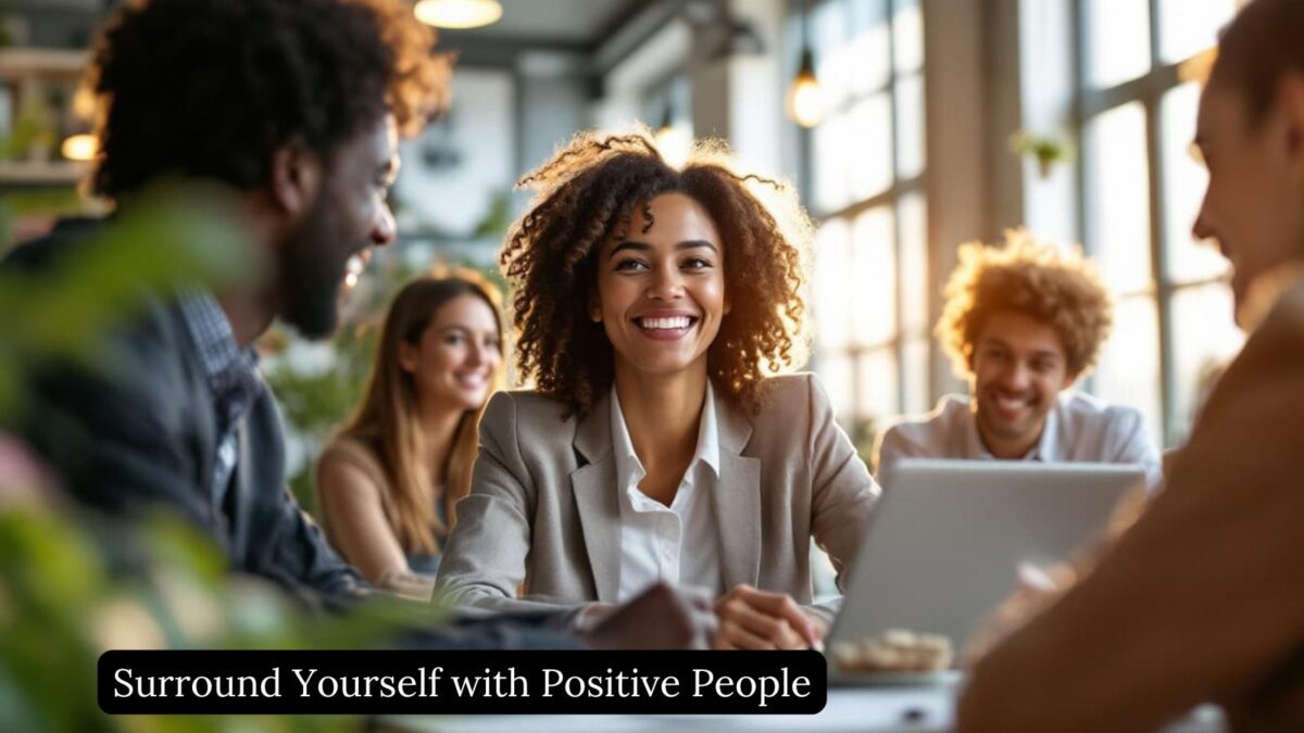 Keep close to positive people to uplift you