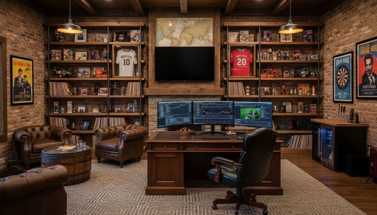 man cave office