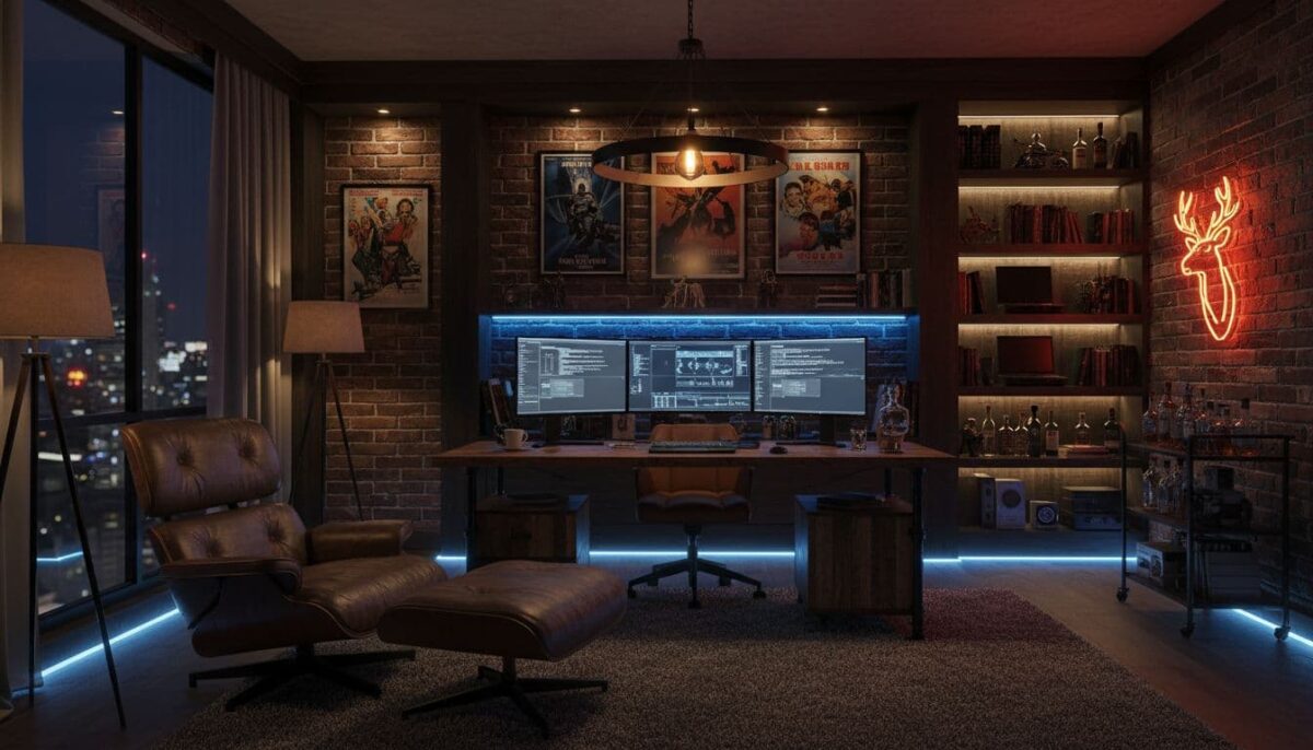 lighting for your man cave office