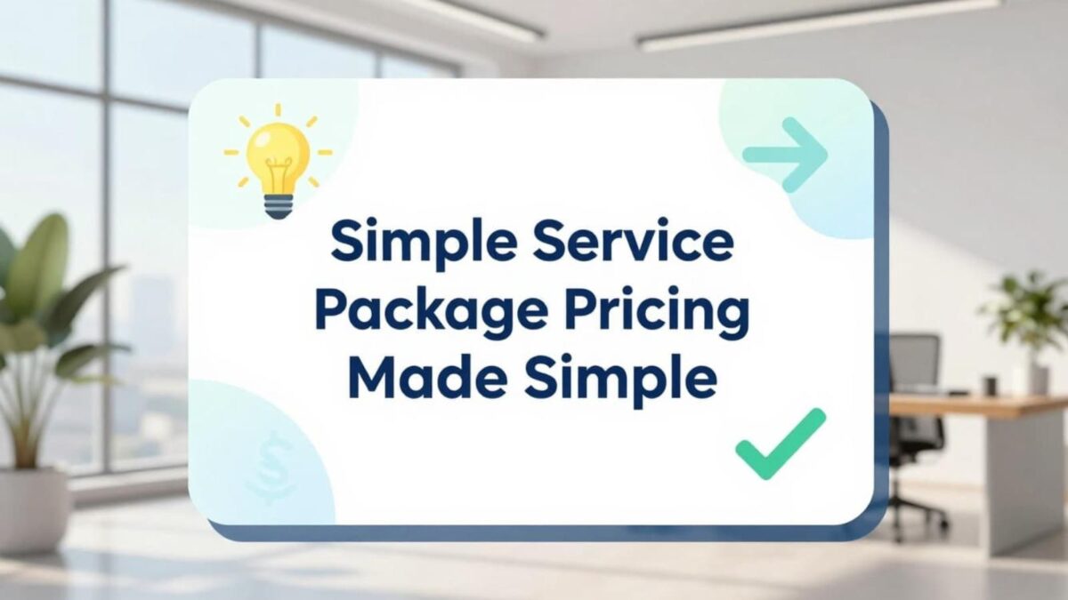 create a simple service package pricing for your clients