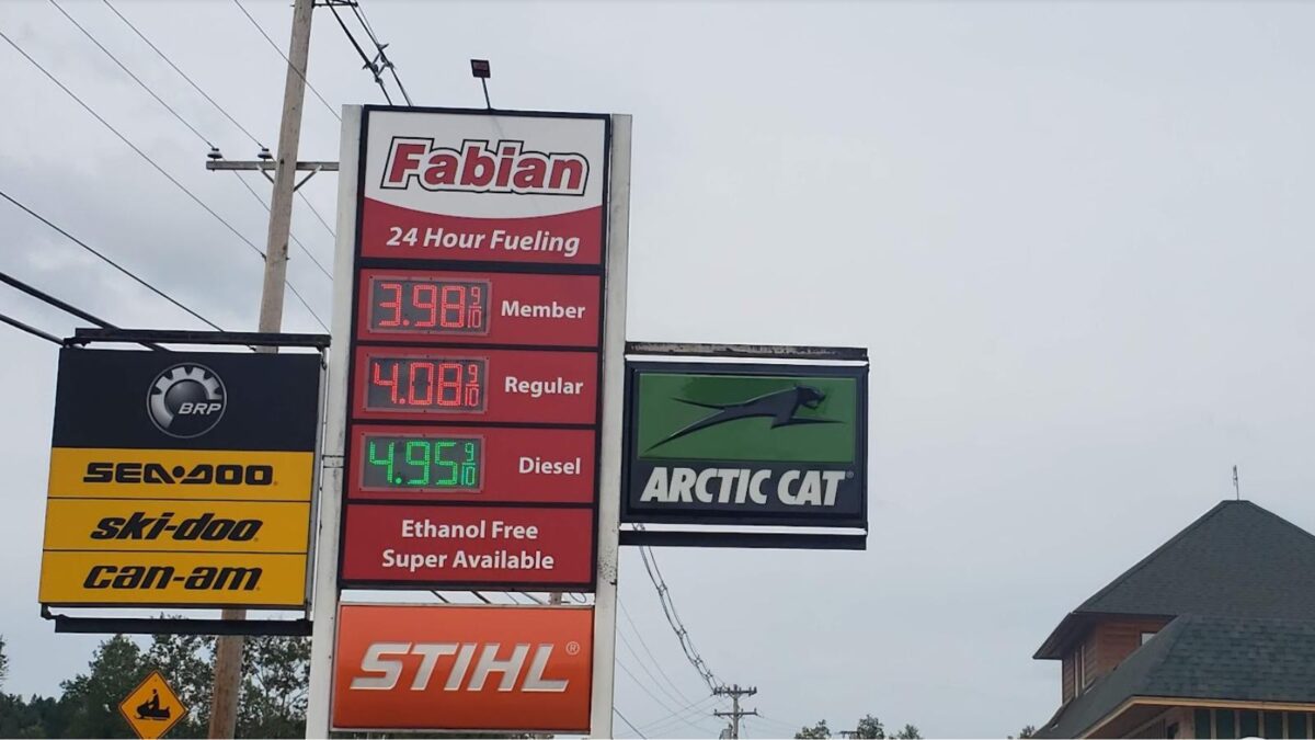 a sign of higher gas prices for small businesses