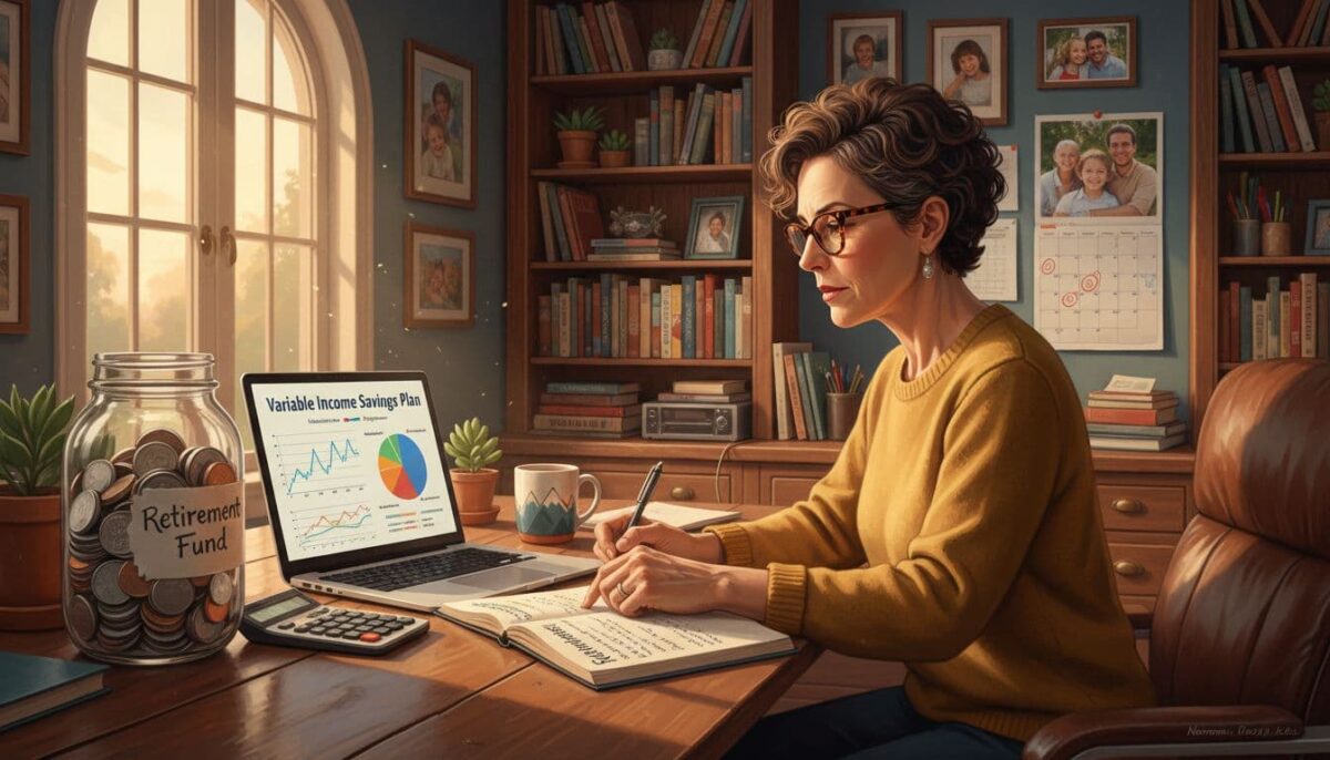 determined-woman-small-business-retirement-planning determined woman with her variable income retirement plan