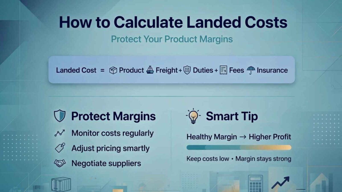 Tips on How to Calculate Landed Costs and Protect Your Product Margins.