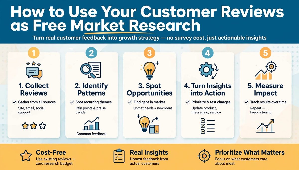 How to Use Your Customer Reviews as Free Market Research