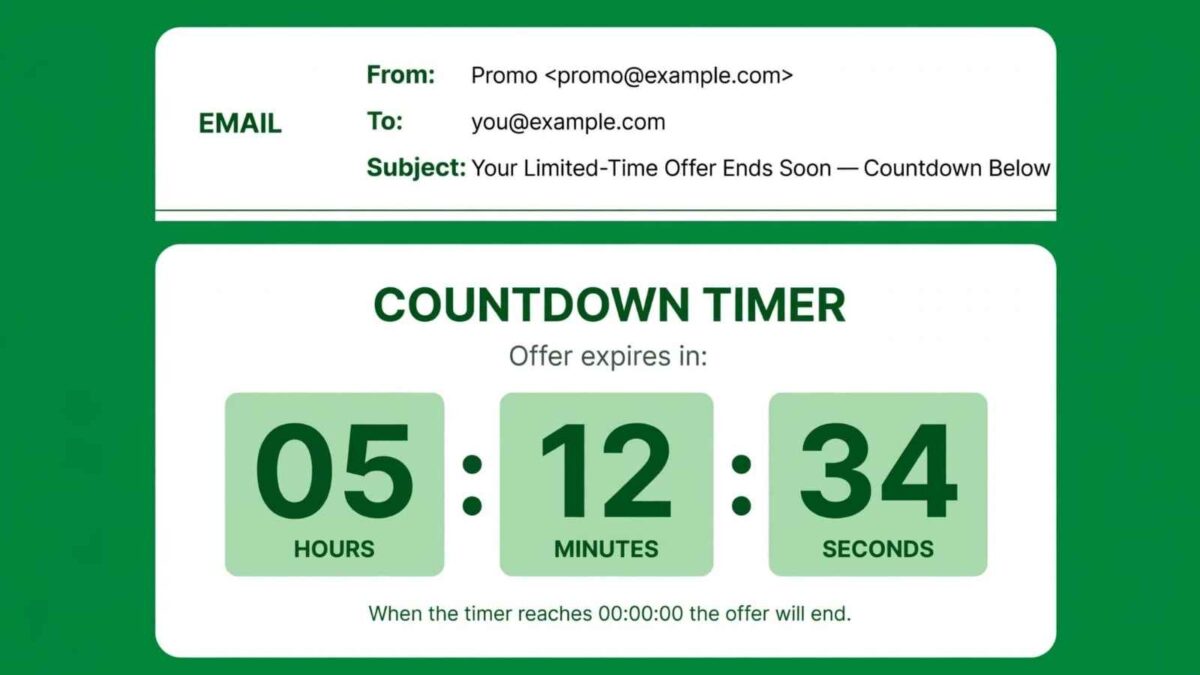 an example of an email counter timer an example of an email counter timer to optimize email marketing campaigns.