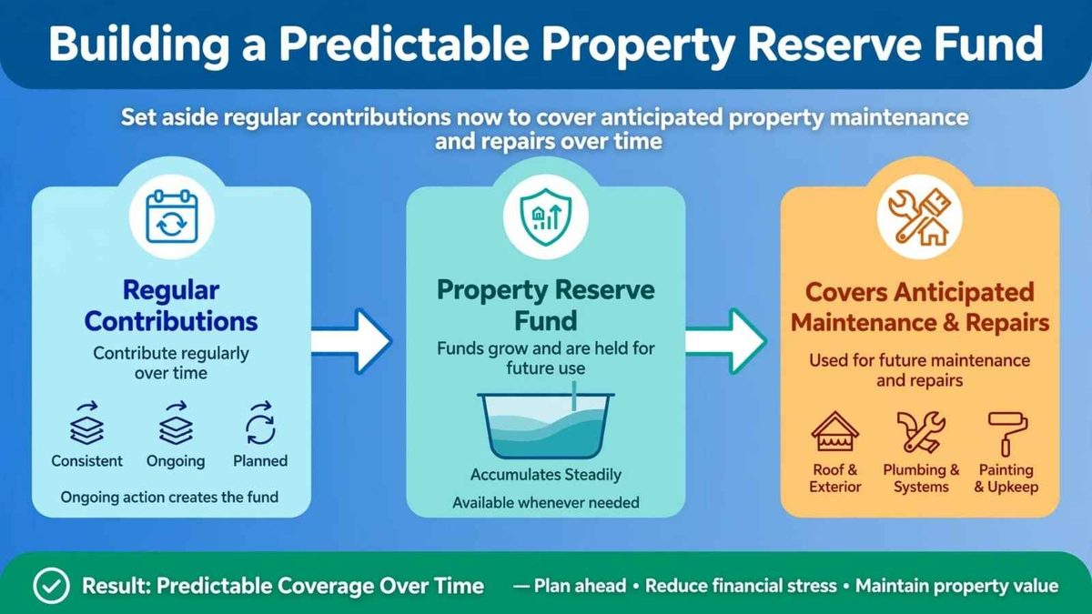 A preventive building maintenance fund chart.