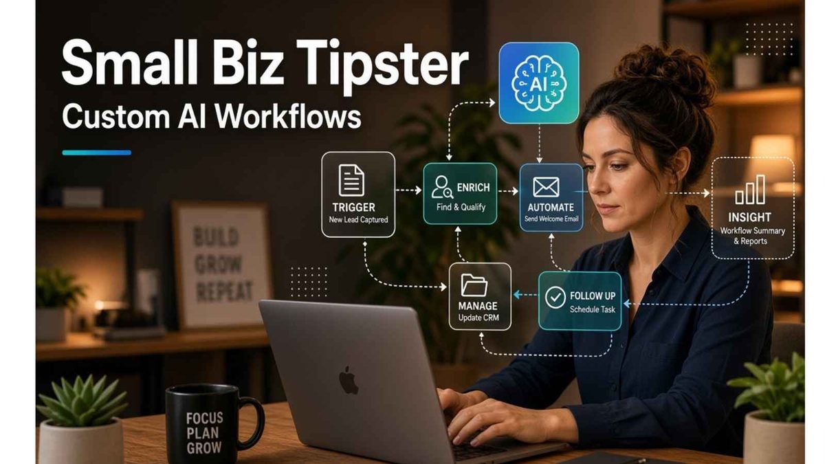 smalll biz tipster custom AI workflows